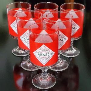 (6) Tabasco 8oz Bloody Mary Glasses